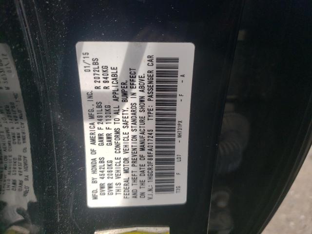 Photo 10 from auction – 2015 HONDA ACCORD EXL with VIN 1HGCR3F86FA017245