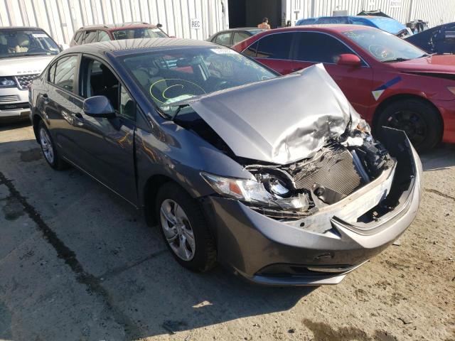 HONDA CIVIC LX 2013 with VIN 19XFB2F55DE065118 - Photo from auction
