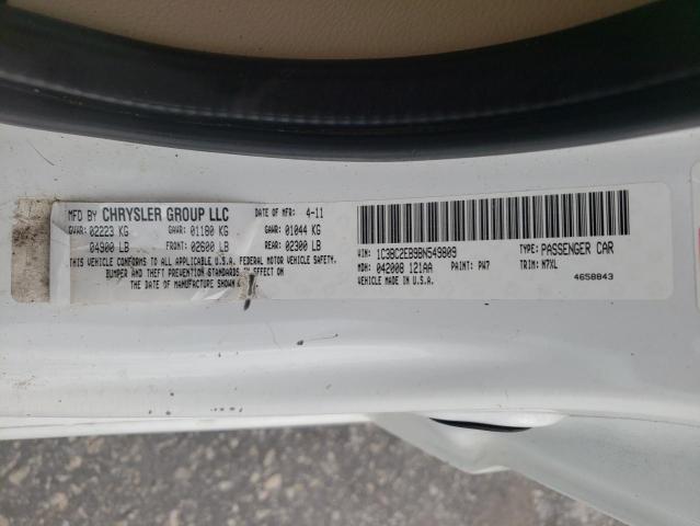 Photo 10 from auction – 2011 CHRYSLER 200 TOURIN with VIN 1C3BC2EB9BN549809