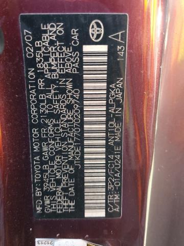 Photo 10 from auction – 2007 TOYOTA SCION TC with VIN JTKDE177070209740