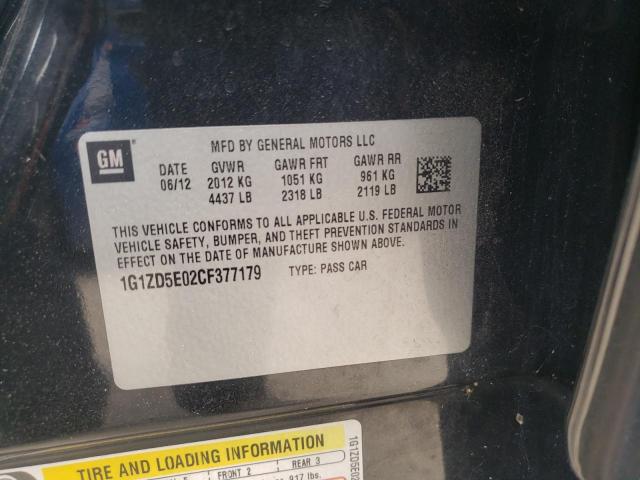 Photo 10 from auction – 2012 CHEVROLET MALIBU with VIN 1G1ZD5E02CF377179