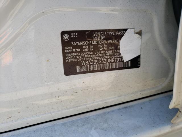 Photo 10 from auction – 2013 BMW 335 XI with VIN WBA3B9G53DNR79175