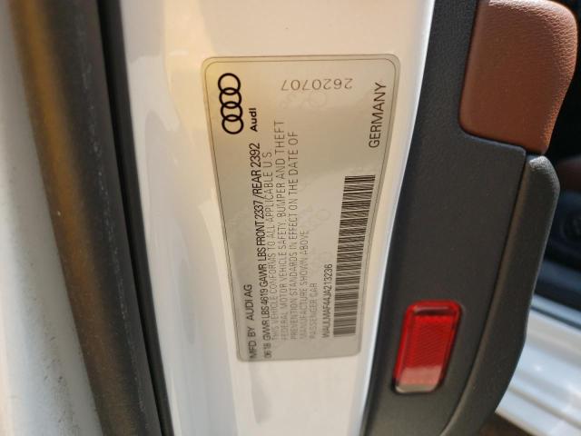 Photo 10 from auction – 2018 AUDI A4 PREMIUM with VIN WAULMAF44JA213236