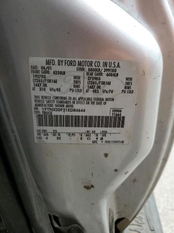 Photo 10 from auction – 2001 FORD F250 SUPER with VIN 1FTNX20F21ED84644