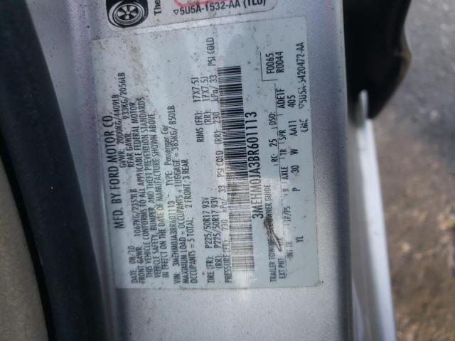 Zdjęcie 10 z aukcji – 2011 MERCURY MILAN PREM z VIN 3MEHM0JA3BR601113
