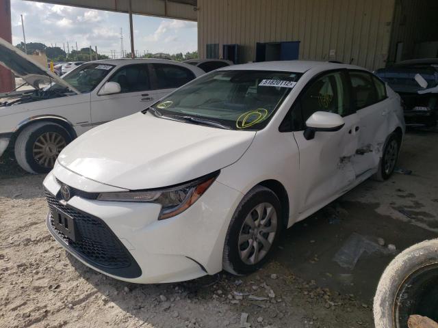 Photo 2 from auction – 2021 TOYOTA COROLLA LE with VIN JTDEPMAE9MJ170375