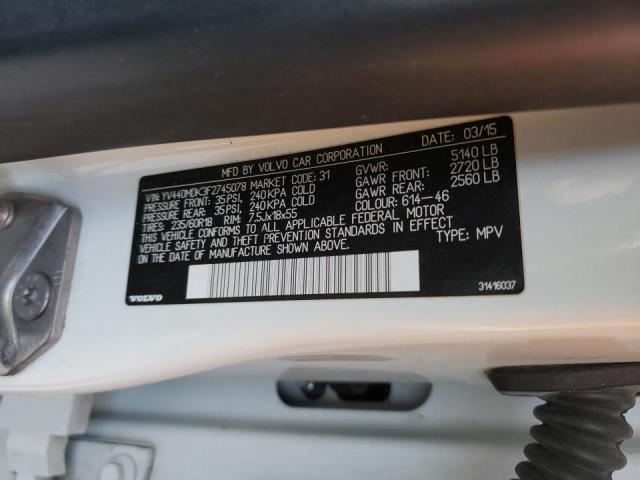 Photo 10 from auction – 2015 VOLVO XC60 T5 PR with VIN YV440MDK3F2745078