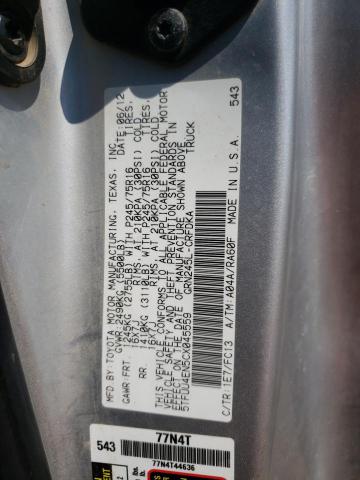 Photo 10 from auction – 2012 TOYOTA TACOMA with VIN 5TFUU4EN5CX045559