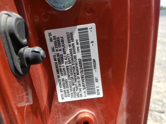 Zdjęcie 10 z aukcji – 2003 HONDA ELEMENT EX z VIN 5J6YH28513L046862