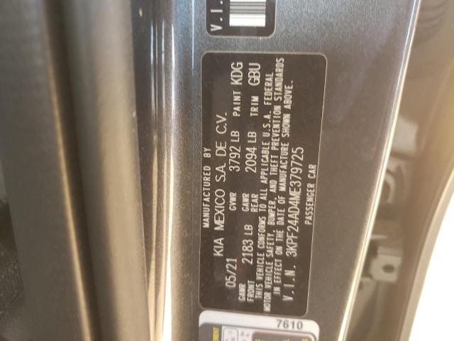 Photo 10 from auction – 2021 KIA FORTE FE with VIN 3KPF24AD4ME379725