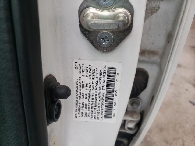 Photo 10 from auction – 2014 HONDA CIVIC LX with VIN 2HGFB2F50EH528726