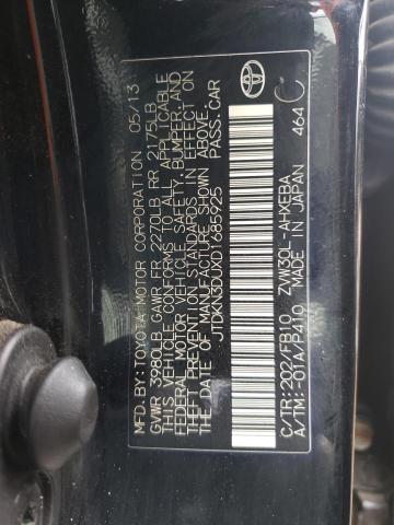 Photo 10 from auction – 2013 TOYOTA PRIUS with VIN JTDKN3DUXD1685925