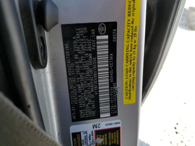 Photo 10 from auction – 2011 TOYOTA CAMRY BASE with VIN 4T1BF3EK9BU195350