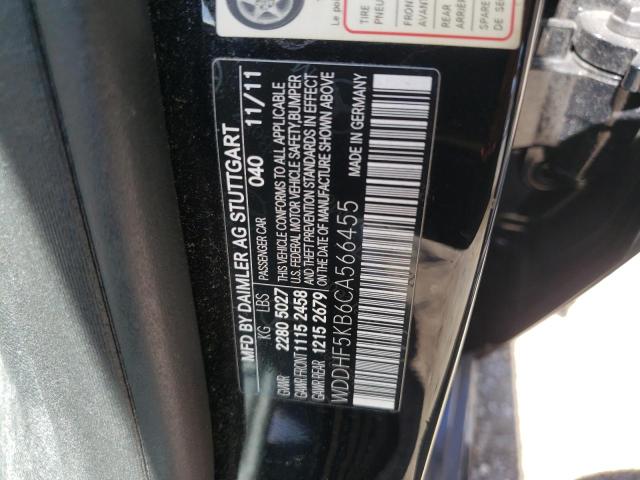 Photo 10 from auction – 2012 MERCEDES-BENZ E 350 with VIN WDDHF5KB6CA566455