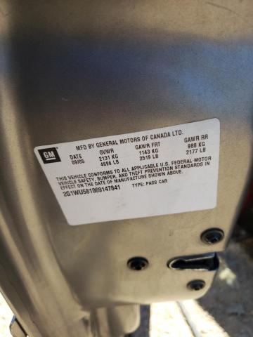 Photo 10 from auction – 2006 CHEVROLET IMPALA LTZ with VIN 2G1WU581069147841