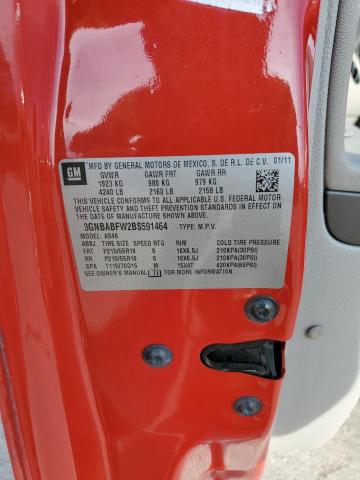 Photo 10 from auction – 2011 CHEVROLET HHR LT with VIN 3GNBABFW2BS591464