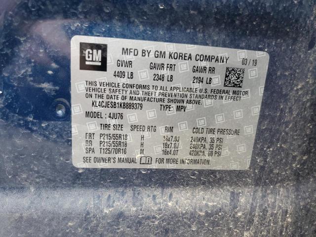 Photo 10 from auction – 2019 BUICK ENCORE PRE with VIN KL4CJESB1KB889379