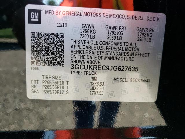 Photo 10 from auction – 2018 CHEVROLET silverado with VIN 3GCUKREC9JG627635