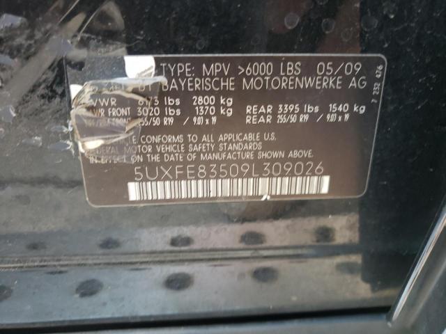 Photo 10 from auction – 2009 BMW X5 XDRIVE4 with VIN 5UXFE83509L309026