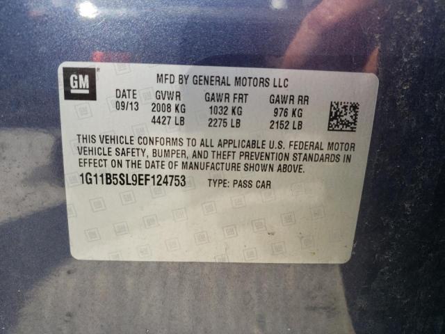 Photo 10 from auction – 2014 CHEVROLET MALIBU LS with VIN 1G11B5SL9EF124753