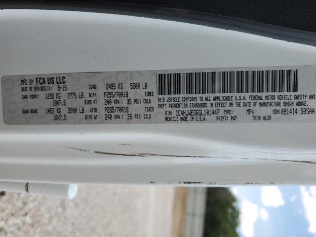 Photo 10 from auction – 2016 JEEP WRANGLER U with VIN 1C4HJWEG6GL101447