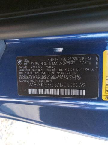 Photo 10 from auction – 2011 BMW 328 I with VIN WBAKE3C57BE558269