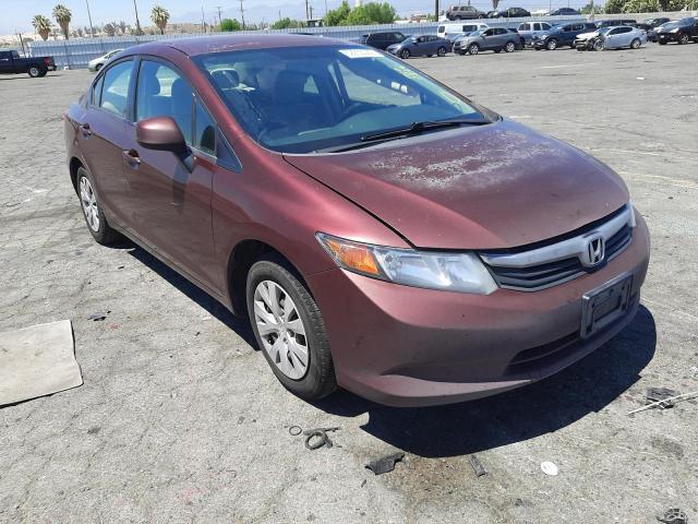 HONDA CIVIC LX 2012 with VIN 19XFB2F53CE363763 - Photo from auction