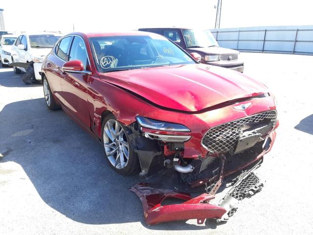 GENESIS G70 BASE 2022 with VIN KMTG34TA6NU095599 - Photo from auction
