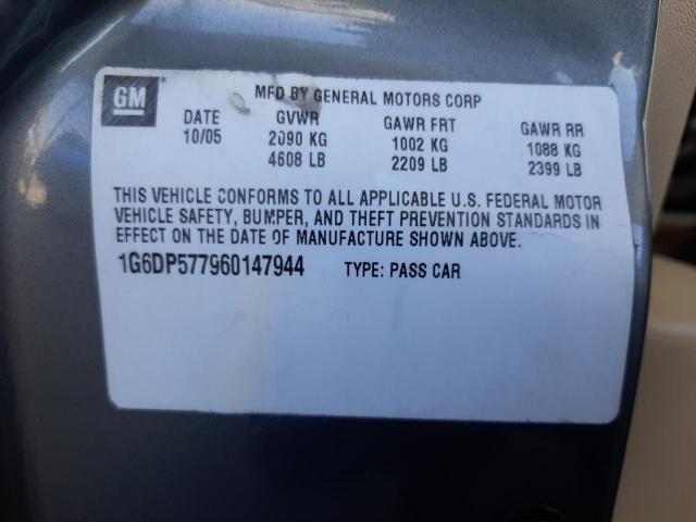 Photo 10 from auction – 2006 CADILLAC CTS HI FEA with VIN 1G6DP577960147944