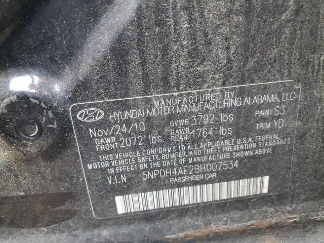 Photo 10 from auction – 2011 HYUNDAI ELANTRA GL with VIN 5NPDH4AE2BH007534