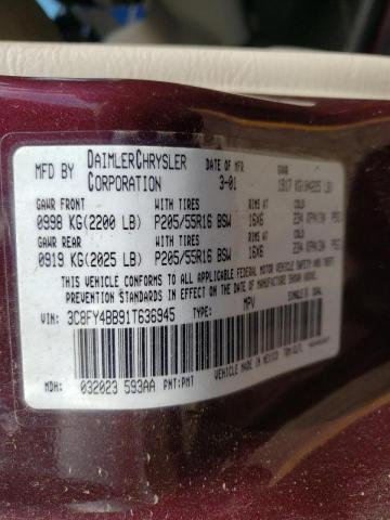 Photo 10 from auction – 2001 CHRYSLER PT CRUISER with VIN 3C8FY4BB91T636945