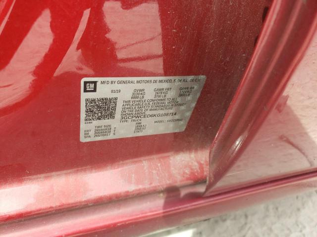 Photo 10 from auction – 2019 CHEVROLET SILVERADO with VIN 3GCPWCED6KG108714
