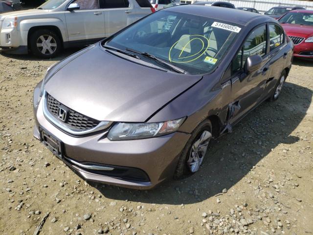 Photo 2 from auction – 2014 HONDA CIVIC LX with VIN 19XFB2F50EE248623