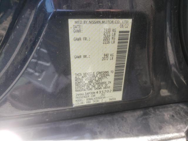 Photo 10 from auction – 2013 NISSAN ALTIMA 2.5 with VIN 1N4AL3AP3DN435702