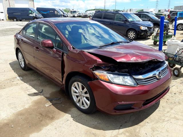 HONDA CIVIC EXL 2012 with VIN 2HGFB2F91CH506301 - Photo from auction