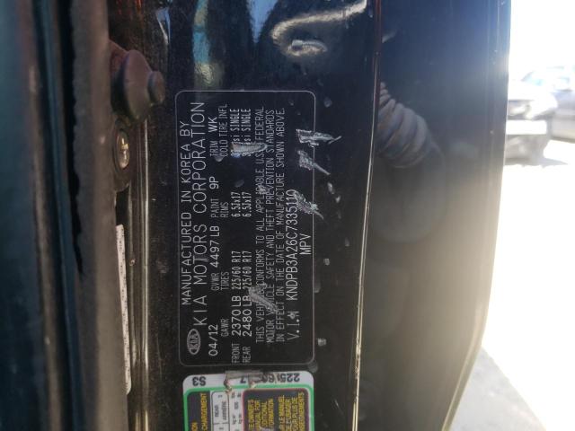 Photo 10 from auction – 2012 KIA SPORTAGE B with VIN KNDPB3A26C7335110