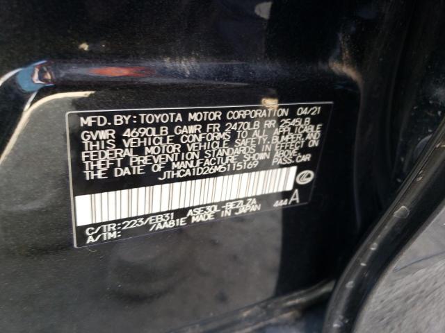 Photo 10 from auction – 2021 LEXUS IS 300 with VIN JTHCA1D26M5115169