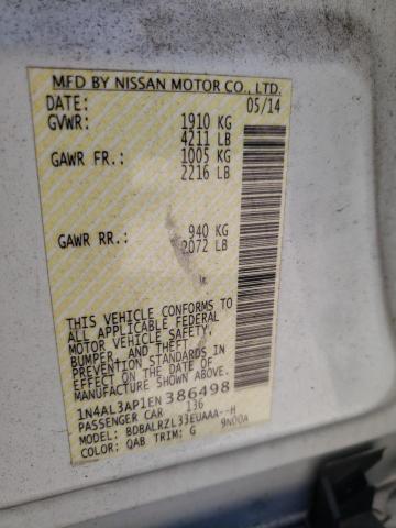 Photo 10 from auction – 2014 NISSAN ALTIMA 2.5 with VIN 1N4AL3AP1EN386498