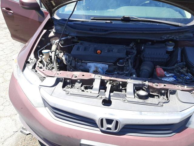 Photo 7 from auction – 2012 HONDA CIVIC LX with VIN 19XFB2F53CE363763