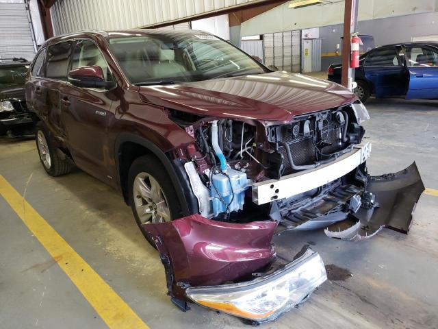 TOYOTA HIGHLANDER 2016 with VIN 5TDDCRFH4GS017935 - Photo from auction