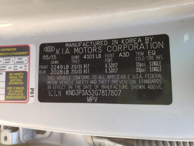 Photo 10 from auction – 2016 KIA SOUL + with VIN KNDJP3A52G7817807