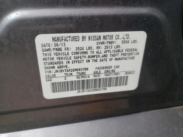 Photo 10 from auction – 2014 INFINITI Q50 BASE with VIN JN1BV7AR2EM683788