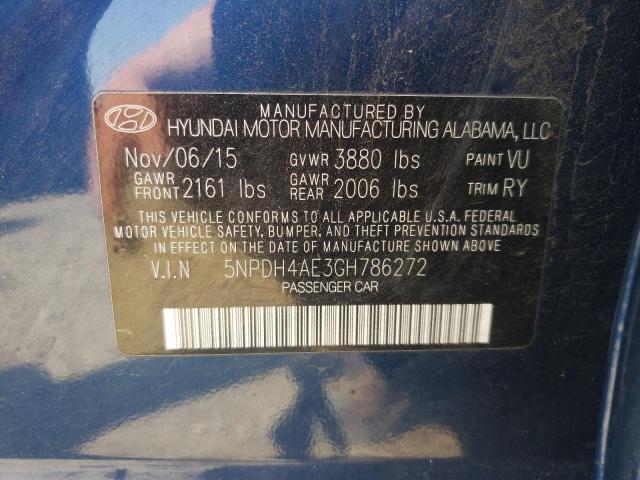 Photo 10 from auction – 2016 HYUNDAI ELANTRA SE with VIN 5NPDH4AE3GH786272