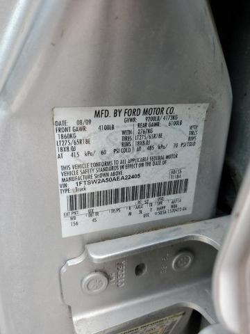 Photo 10 from auction – 2010 FORD F250 SUPER with VIN 1FTSW2A50AEA22405