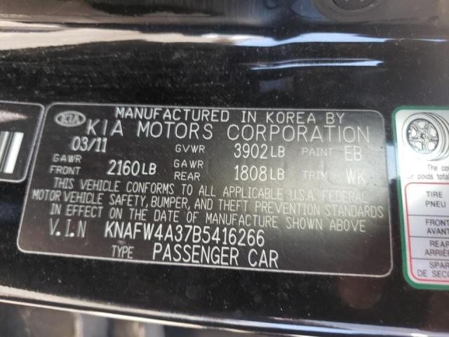 Photo 10 from auction – 2011 KIA FORTE SX with VIN KNAFW4A37B5416266