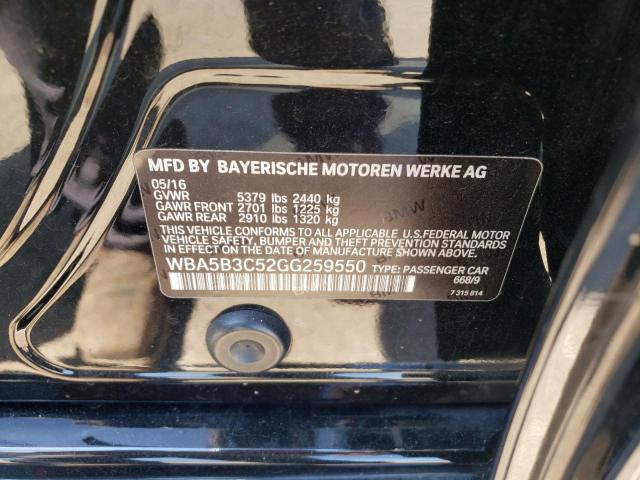 Photo 10 from auction – 2016 BMW 535 XI with VIN WBA5B3C52GG259550