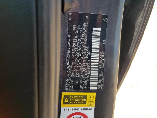 Photo 10 from auction – 2010 LEXUS RX 350 with VIN 2T2BK1BA7AC029643