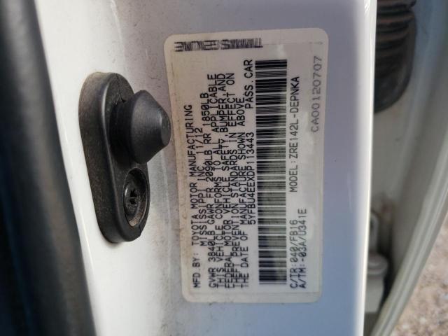 Photo 10 from auction – 2013 TOYOTA COROLLA BA with VIN 5YFBU4EEXDP113443