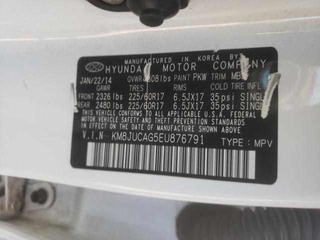 Photo 10 from auction – 2014 HYUNDAI TUCSON GLS with VIN KM8JUCAG5EU876791