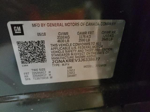 Photo 10 from auction – 2018 CHEVROLET EQUINOX LS with VIN 2GNAXREV3J6338677